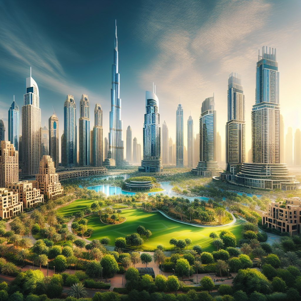 The Burj Park: Urban Green Spaces Amidst Skyscrapers