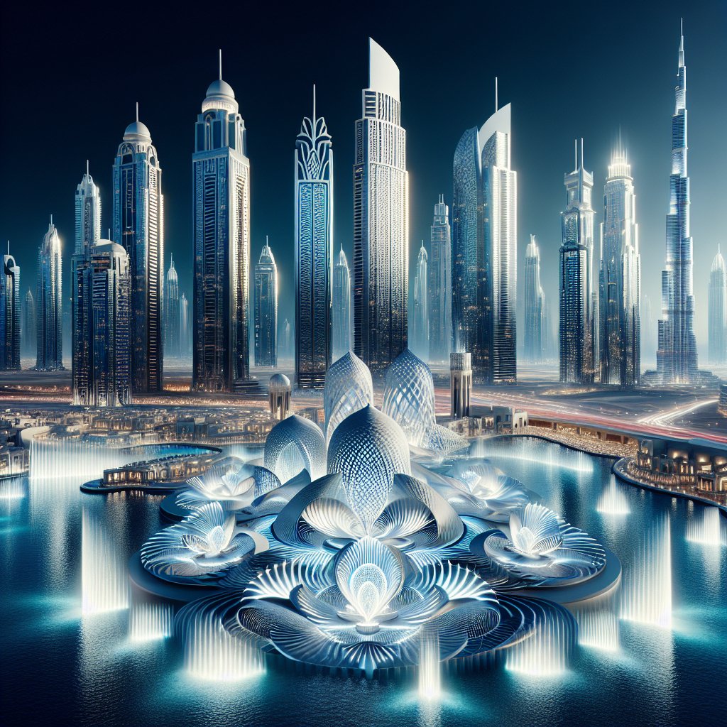 Dubai's Use of Light and Water Shows in Architectural Design